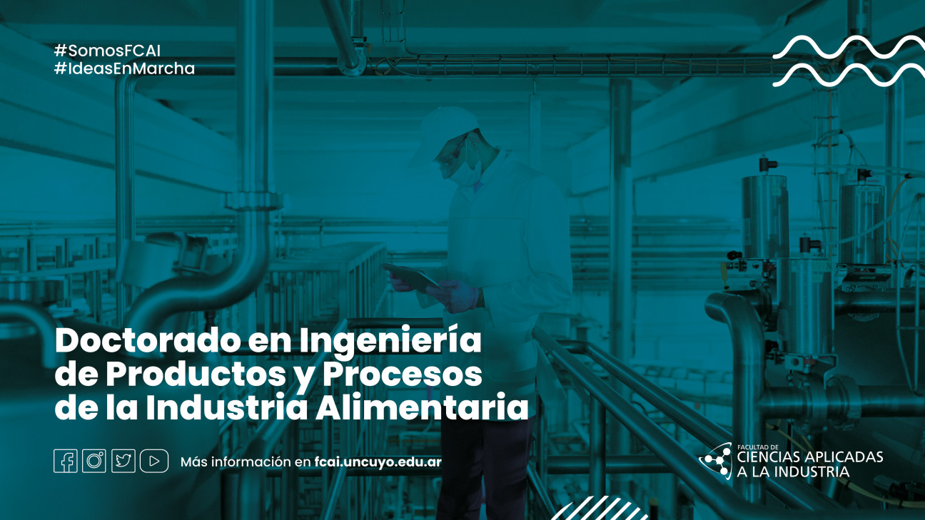 imagen Inscripción al Doctorado en Ingeniería de Productos y Procesos de la Industria Alimentaria