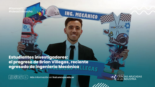 imagen Estudiantes investigadores: el progreso de Brian Villegas, reciente egresado de Ingeniería Mecánica