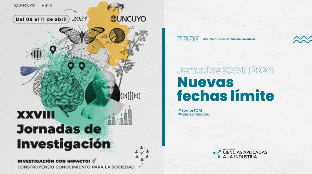 imagen Jornadas XXVIII 2024 - Nuevas fechas límite