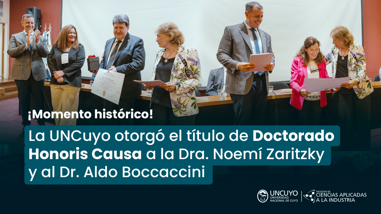 imagen La Universidad Nacional de Cuyo otorgó el título de Doctorado Honoris Causa