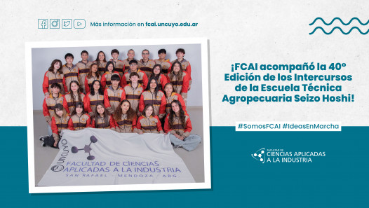 imagen ¡FCAI acompañó la 40° Edición de los Intercursos de la escuela técnica agropecuaria Seizo Hoshi!