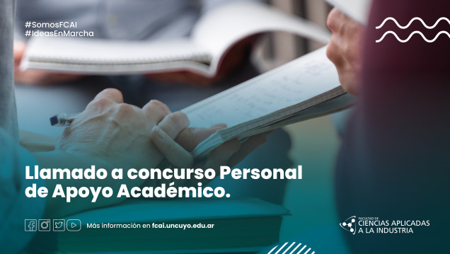 imagen Llamado a concurso Personal de Apoyo Académico.