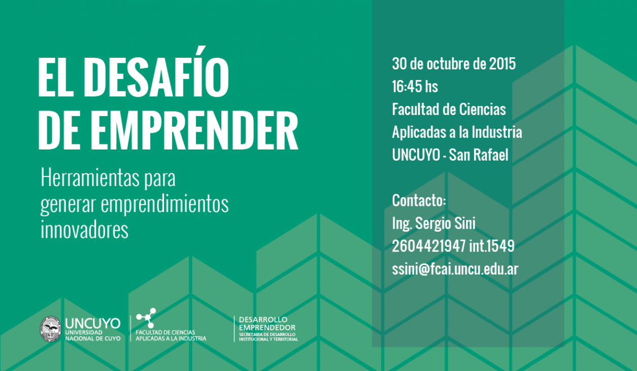 imagen Se realizará una jornada sobre "El Desafío de Emprender"