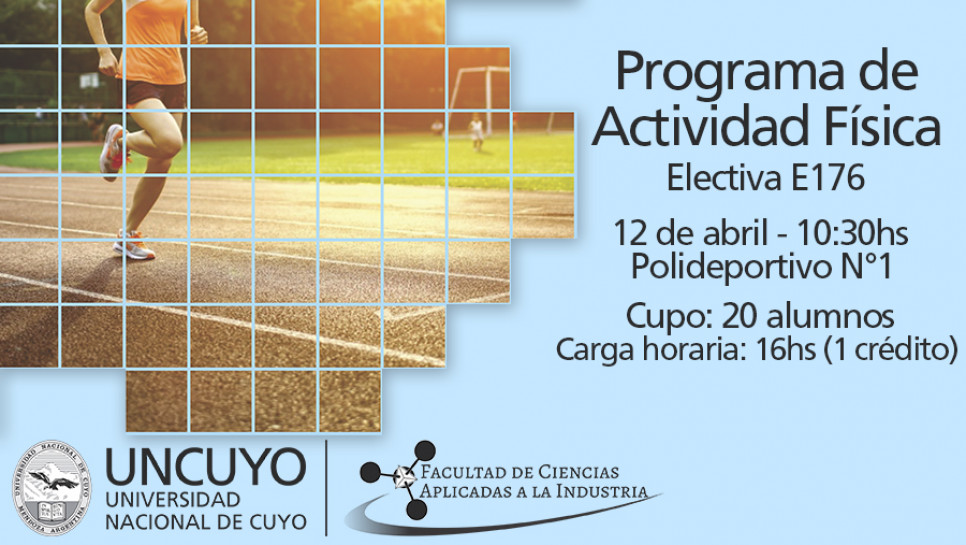 imagen Electiva N° E-176 Programa de actividad física para estudiantes universitarios