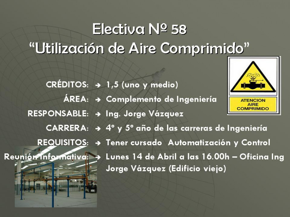 imagen Electiva Nº 58 "Utilización de Aire Comprimido"