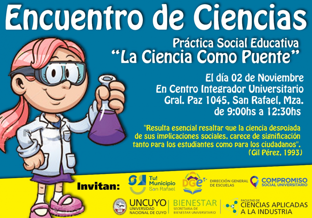 imagen Encuentro de Ciencia, Práctica Social y Educativa :"La Ciencia como Puente"