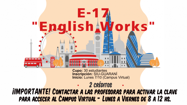 imagen Electiva E17 "English Works"