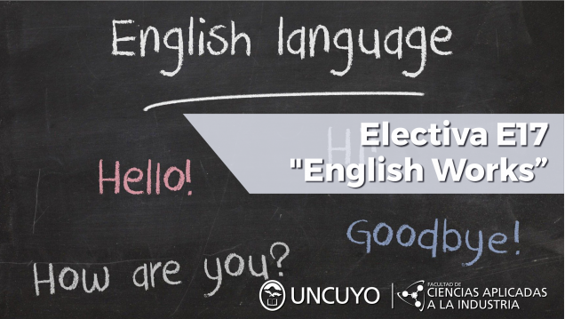 imagen Electiva E17 "English Works"