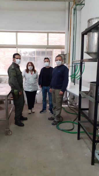 imagen Se entregó alcohol en gel a las fuerzas de seguridad del sur de la provincia de Mendoza