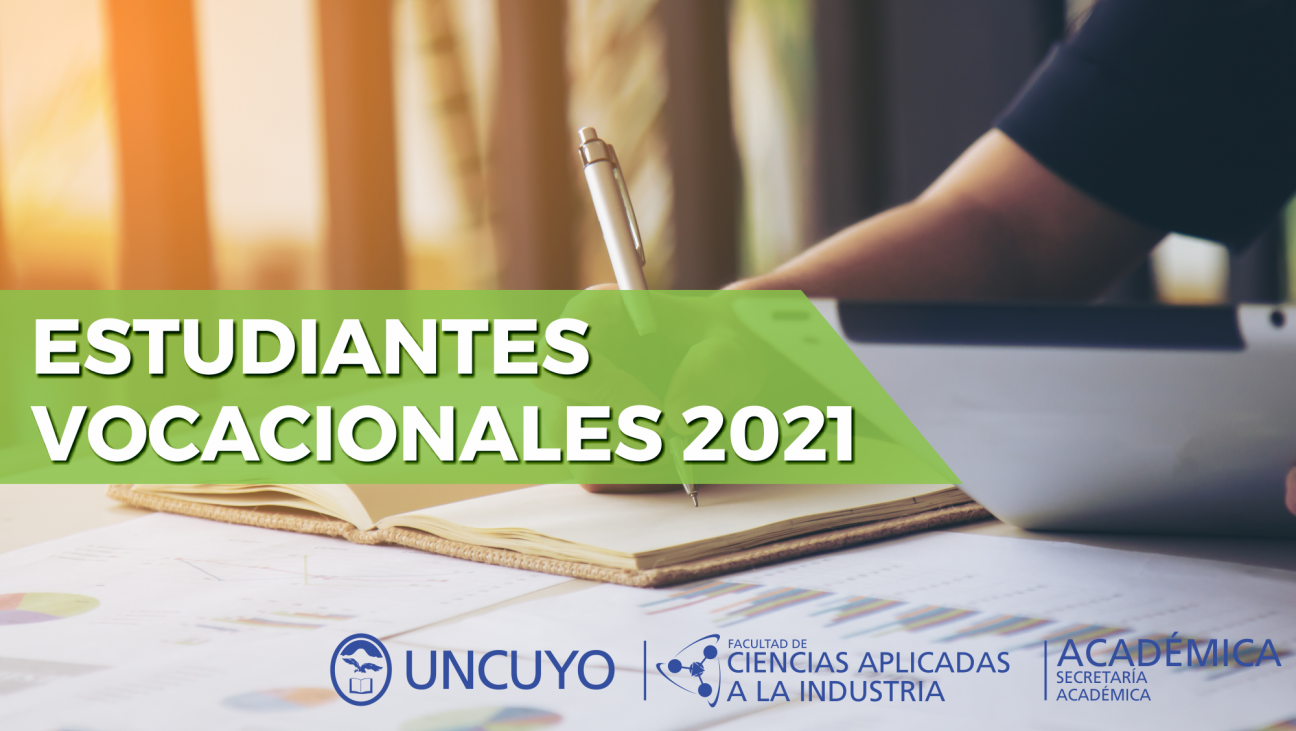 imagen Inscripción para estudiantes vocacionales 2021