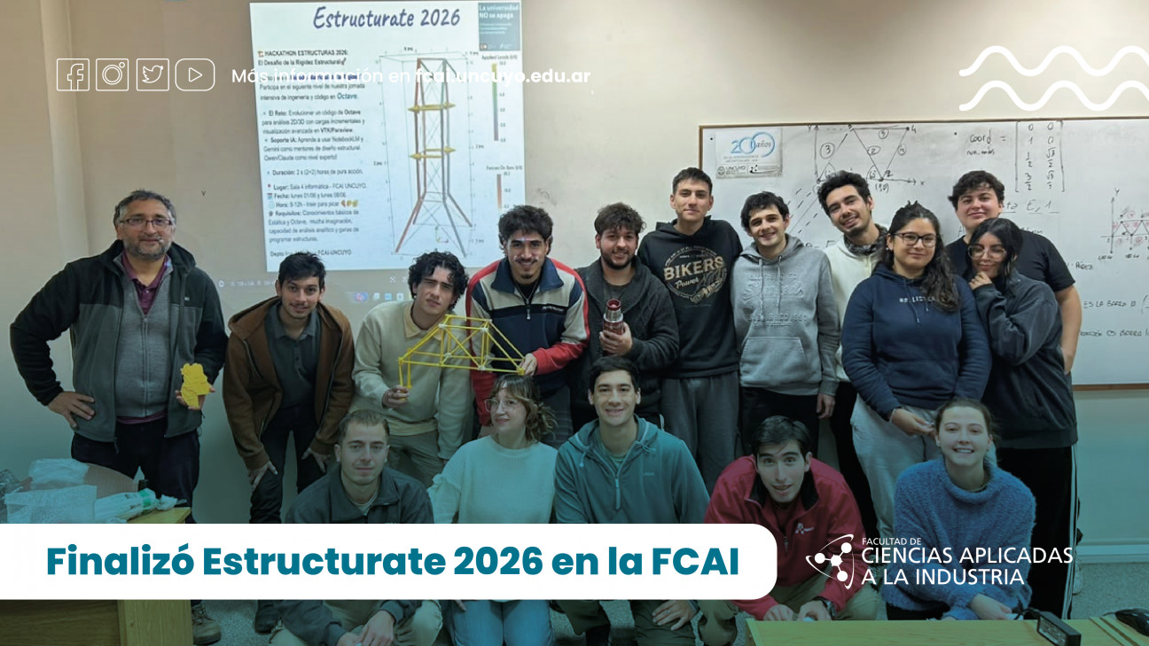 imagen Finalizó Estructurate 2026 en la FCAI