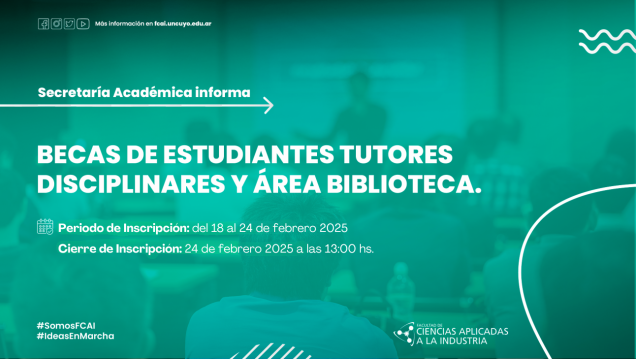 imagen Convocatoria Becas Tutores