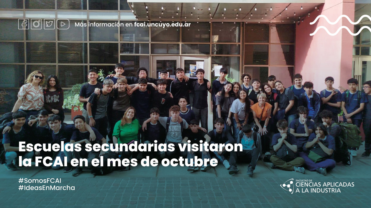 imagen Escuelas secundarias visitaron la FCAI en el mes de octubre