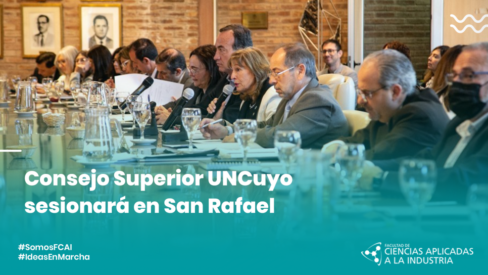 imagen Consejo Superior UNCuyo sesionará en San Rafael