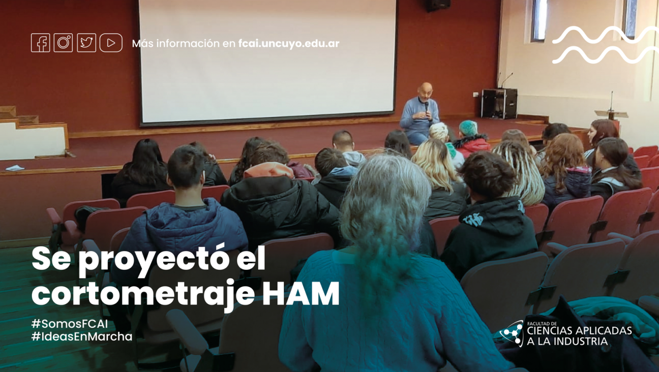 imagen Se proyectó el cortometraje HAM