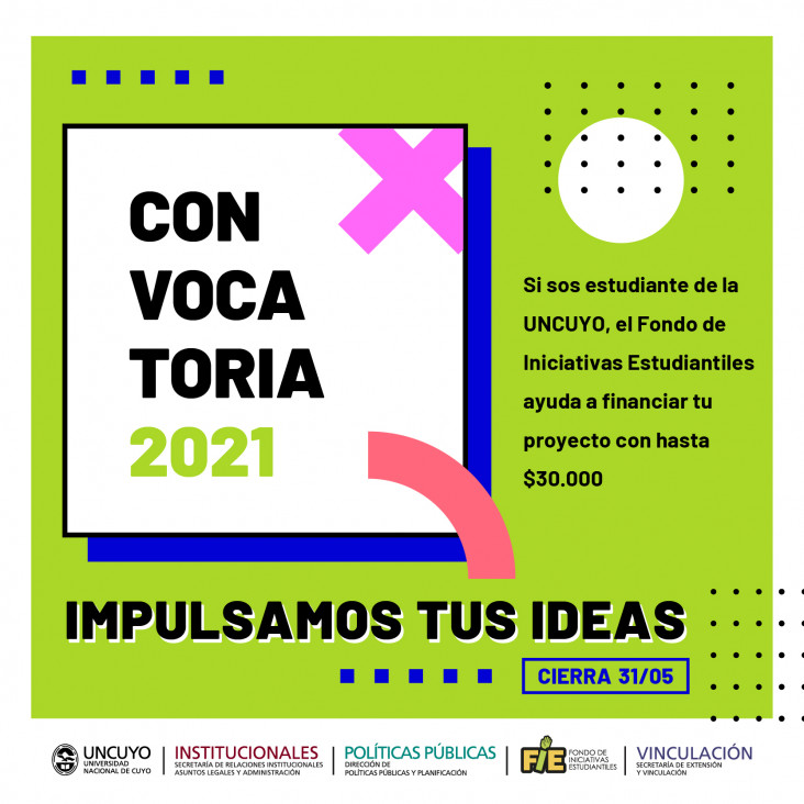 imagen El Fondo de Iniciativas Estudiantiles abre la convocatoria 2021