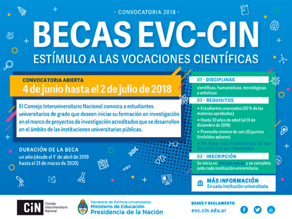 imagen Becas EVC-CIN. Convocatoria 2018