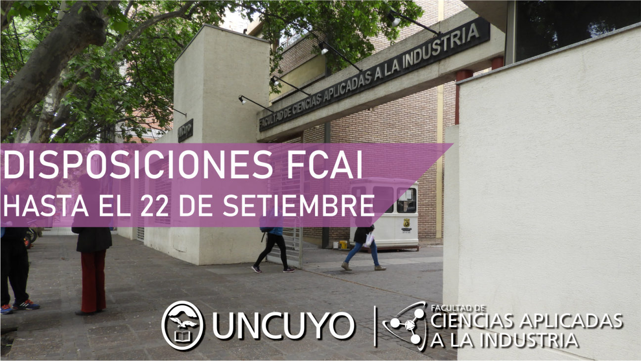 imagen La FCAI Extiende la suspensión de asistencia al trabajo y clases no presenciales hasta el 22 de setiembre