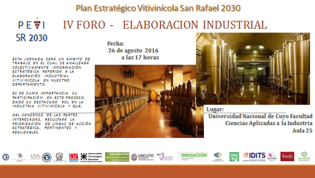 imagen IV FORO Plan Estratégico Vitivinícola San Rafael 2030