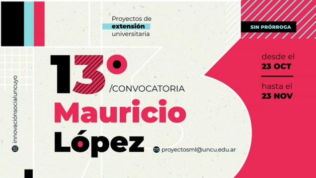 imagen Se encuentra abierta 13ra Convocatoria "Proyectos Mauricio López"