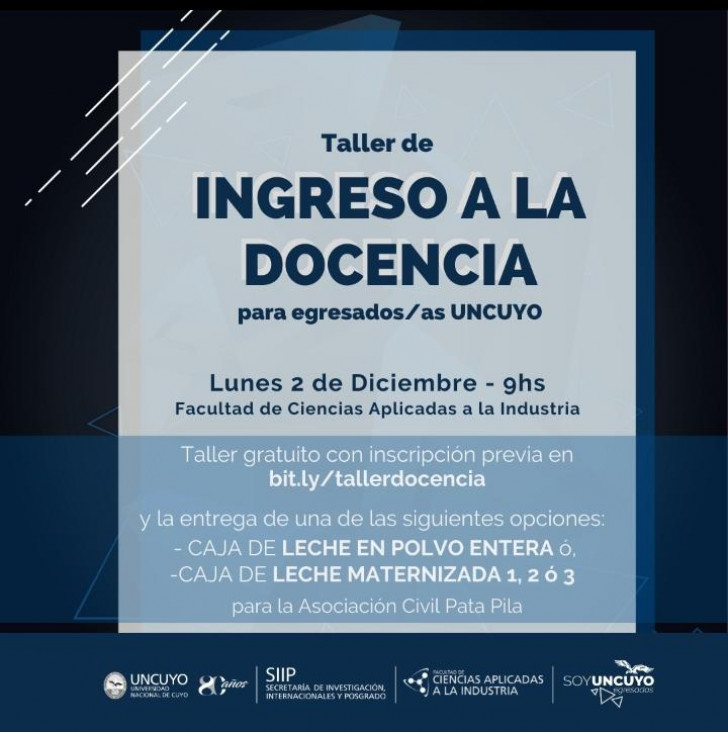 imagen Taller ingreso a la docencia