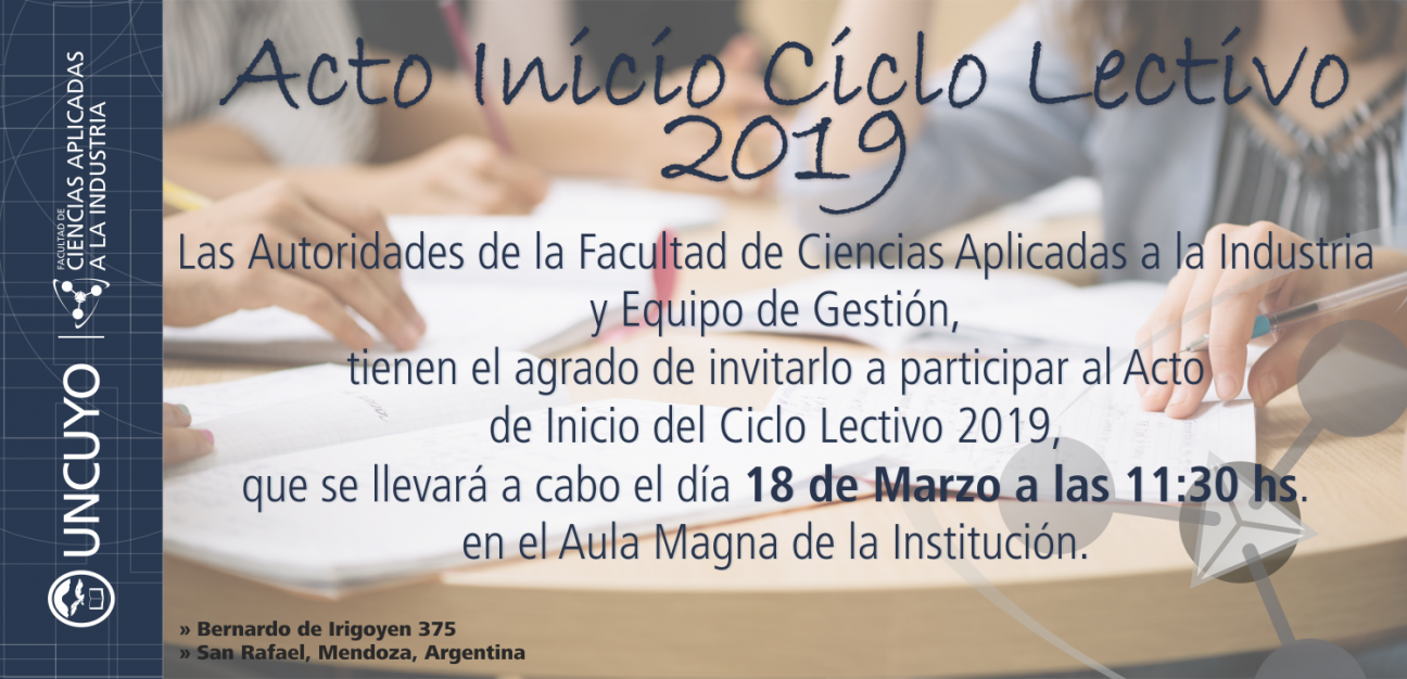 imagen Acto inicio Ciclo 2019