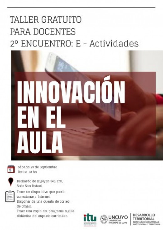 imagen Segundo encuentro del Taller de "Innovación en el aula" orientado a las E-Actividades