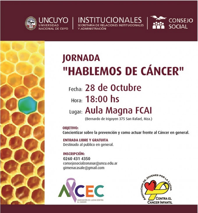 imagen Jornada Hablemos de Cáncer