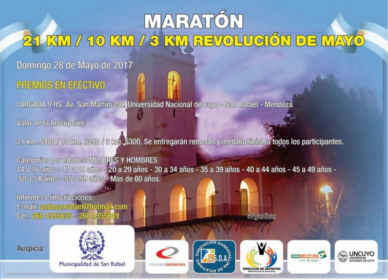 imagen Quinta edición de la Maratón Revolución de Mayo