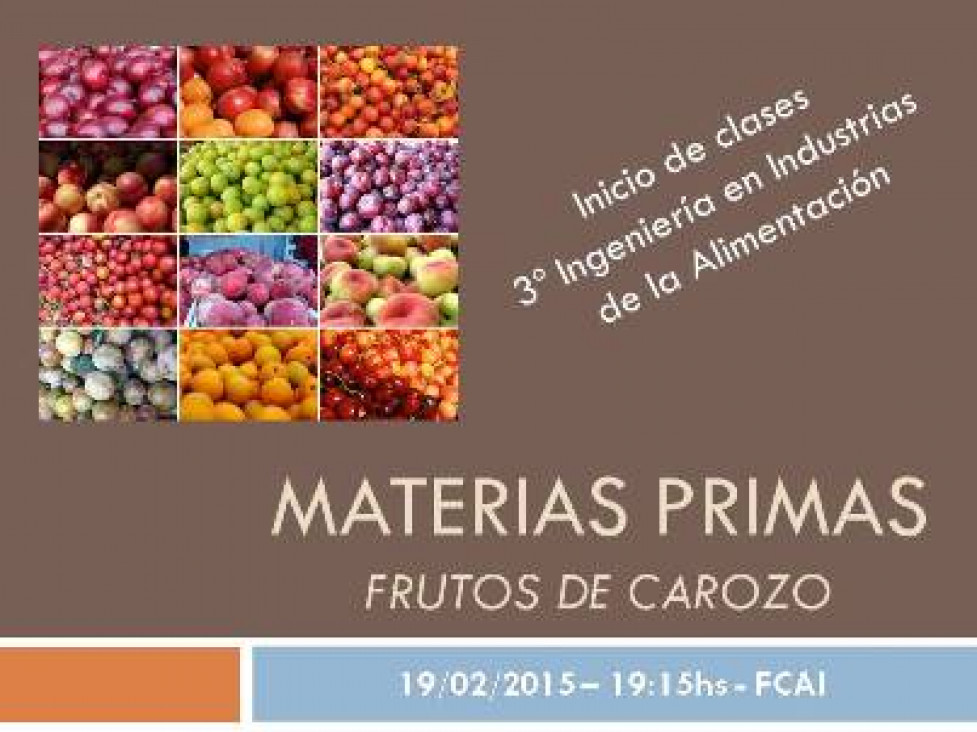 imagen 1º Clase Materias Primas