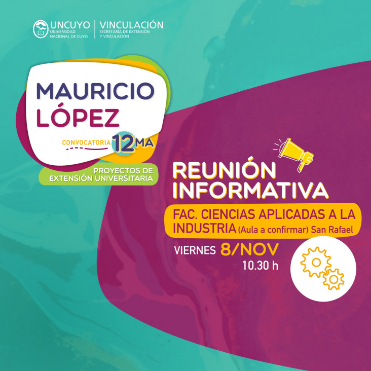 imagen Reunión Informativa: 12ma Convocatoria de Proyectos Mauricio López