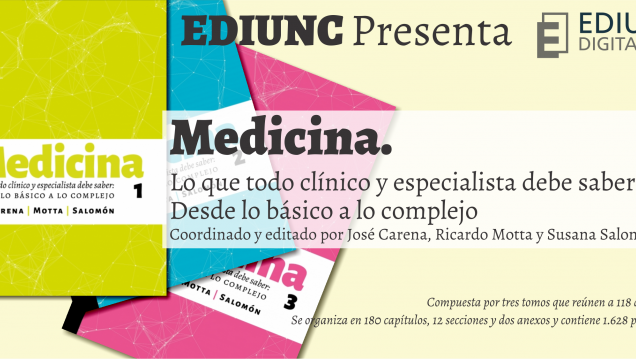 imagen EDIUNC publicó obra de medicina interna, única en Argentina