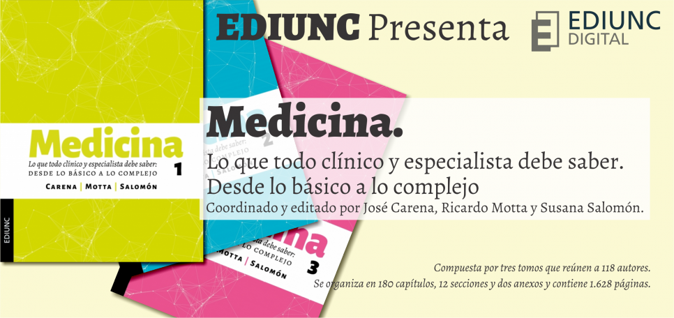 imagen EDIUNC publicó obra de medicina interna, única en Argentina