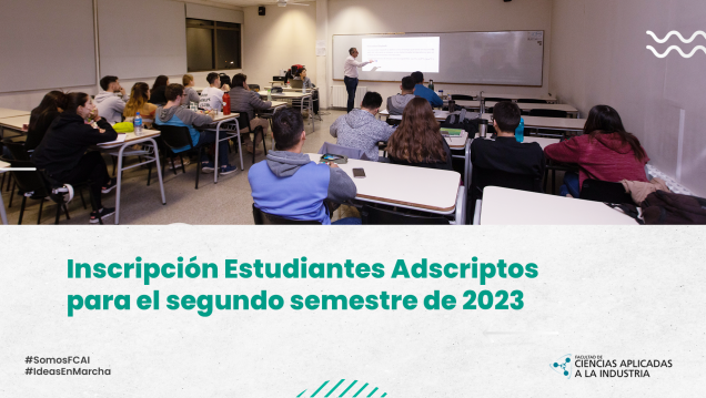 imagen Inscripción Estudiantes Adscriptos para el segundo semestre de 2023