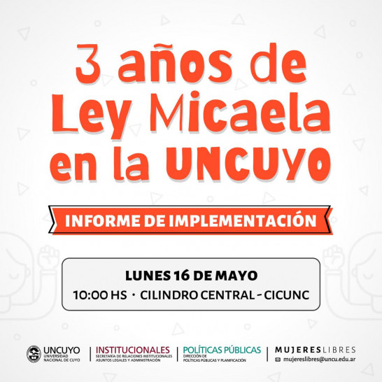 imagen Presentación del Informe de Implementación de Ley Micaela en la UNCUYO