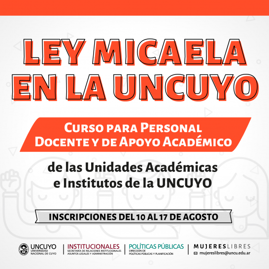 imagen Inician los cursos de Ley Micaela en Unidades Académicas e institutos de la UNCUYO
