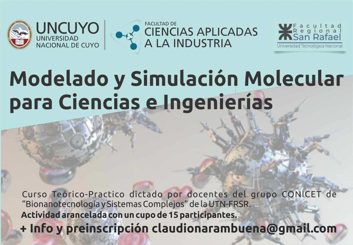 imagen Modelado y Simulación Molecular para Ciencias e Ingenierías.