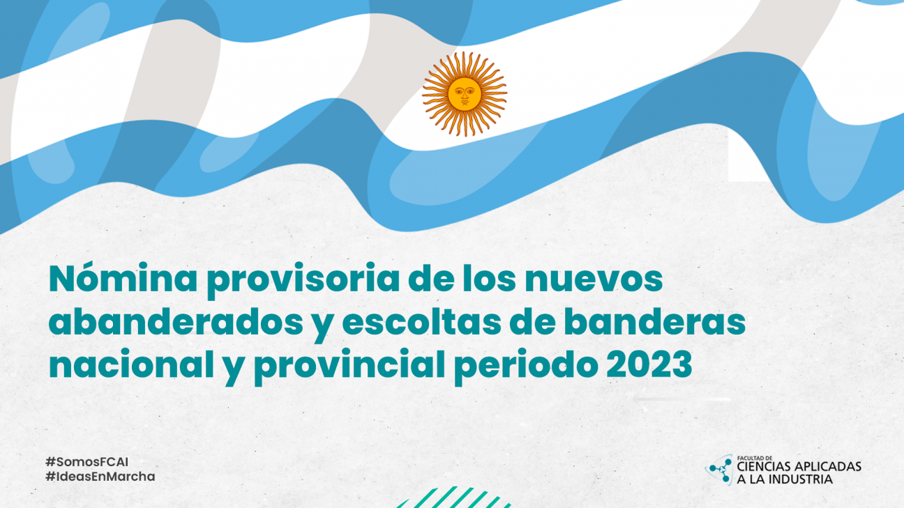 imagen Nómina provisoria de los nuevos abanderados y escoltas de banderas nacional y provincial periodo 2023