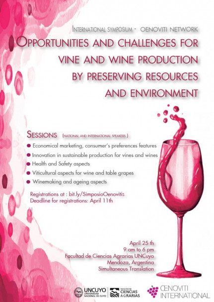 imagen Simposio internacional sobre enología y viticultura- Red OENOVITI