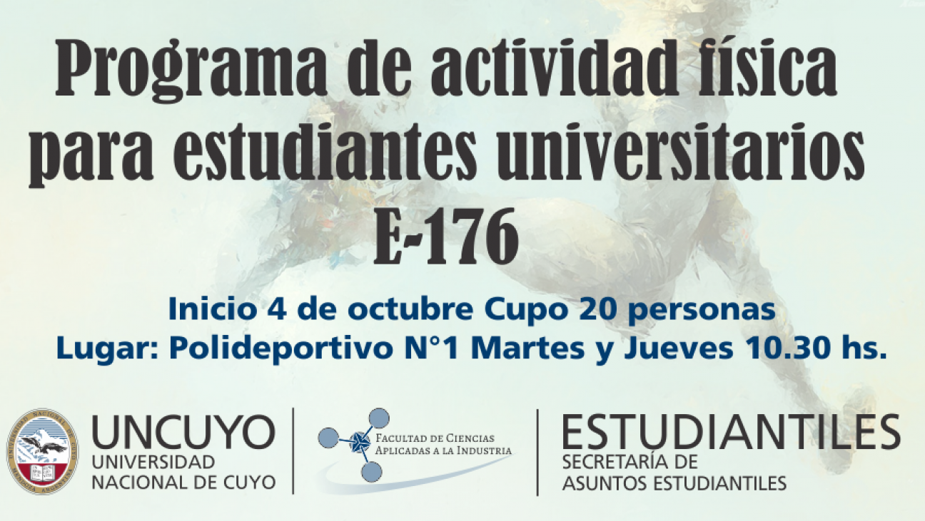 imagen Electiva N° E-176 Programa de actividad física para estudiantes universitarios