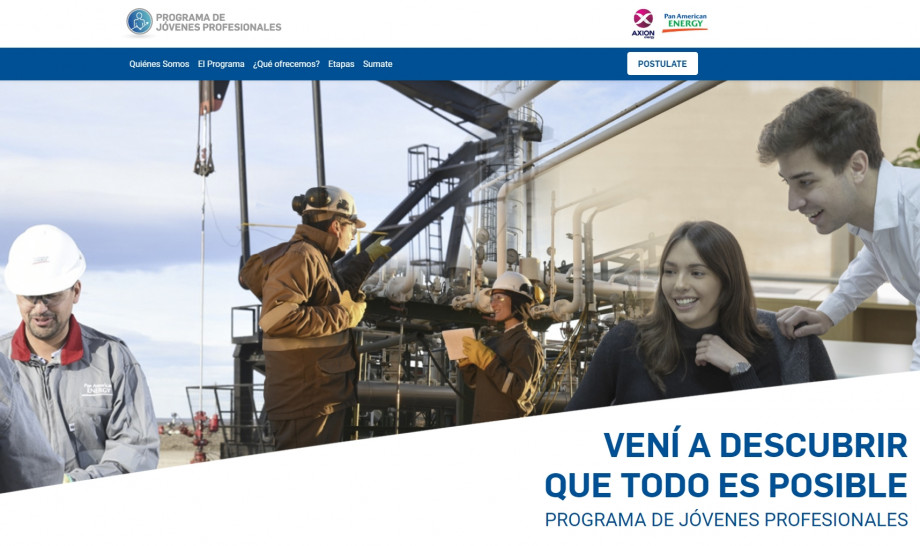 imagen Programa de Jóvenes Profesionales Pan American Energy