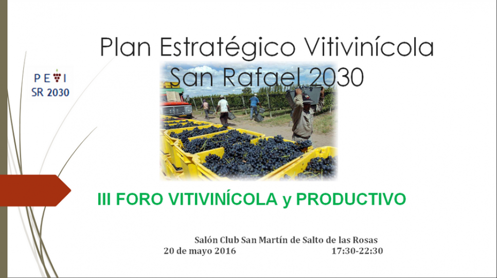 imagen Plan Estratégico Vitivinícola San Rafael 2030