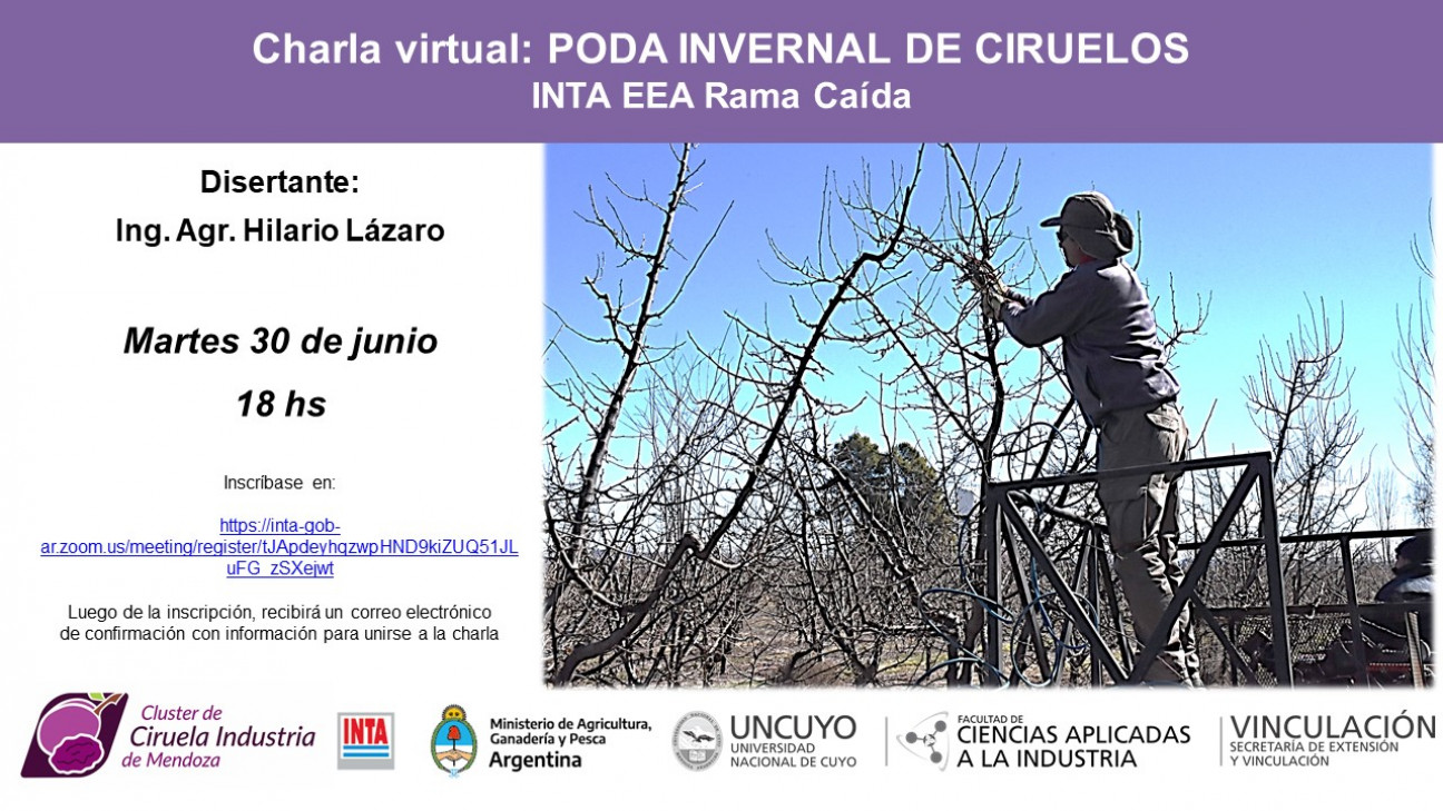 imagen Poda Invernal de Ciruelos Charla Virtual