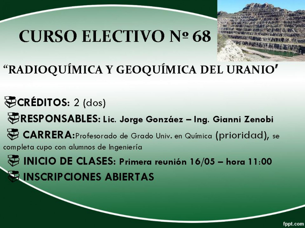 imagen Nº 68: RADIOQUÍMICA Y GEOQUÍMICA DEL URANIO