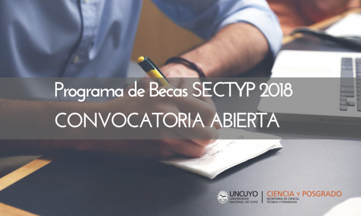 imagen Programa de Becas SECTYP 2018