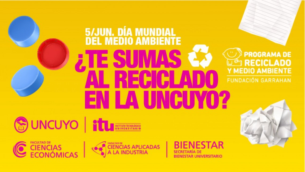 imagen FCAI, ITU y FCE sedes San Rafael se suman al Programa de Reciclado y Medio Ambiente de la Fundación Garrahan