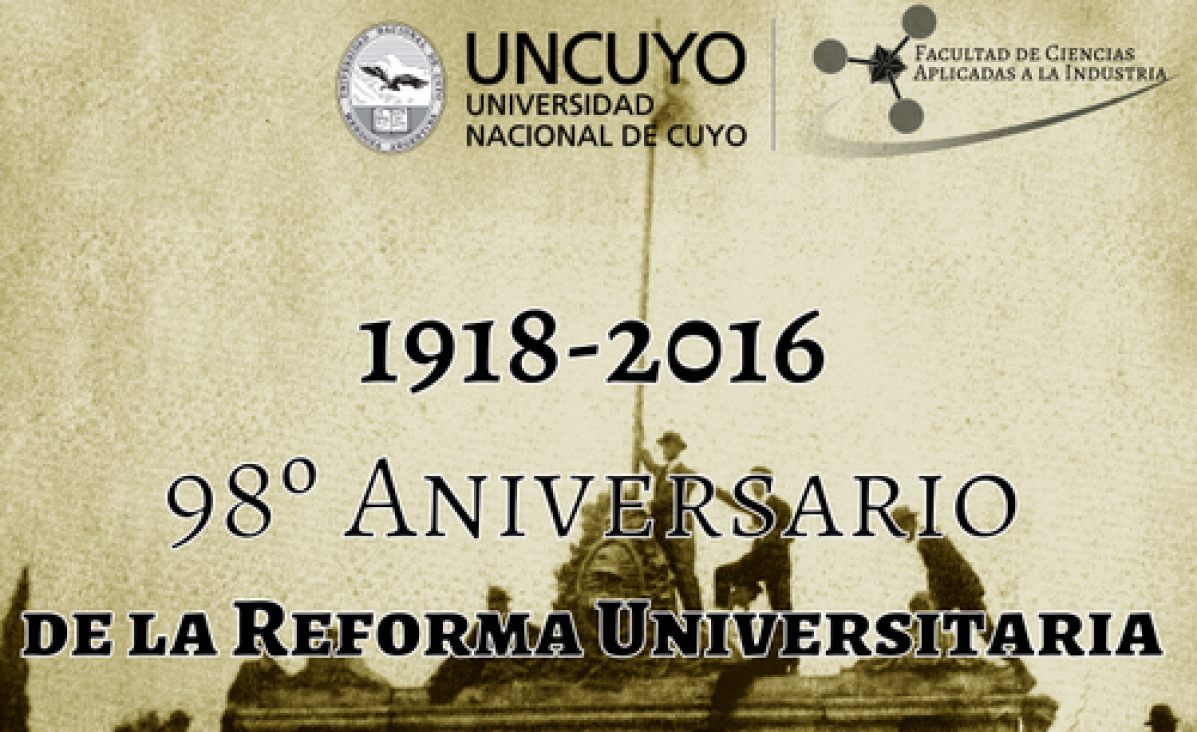 imagen 98º aniversario de la Reforma Universitaria