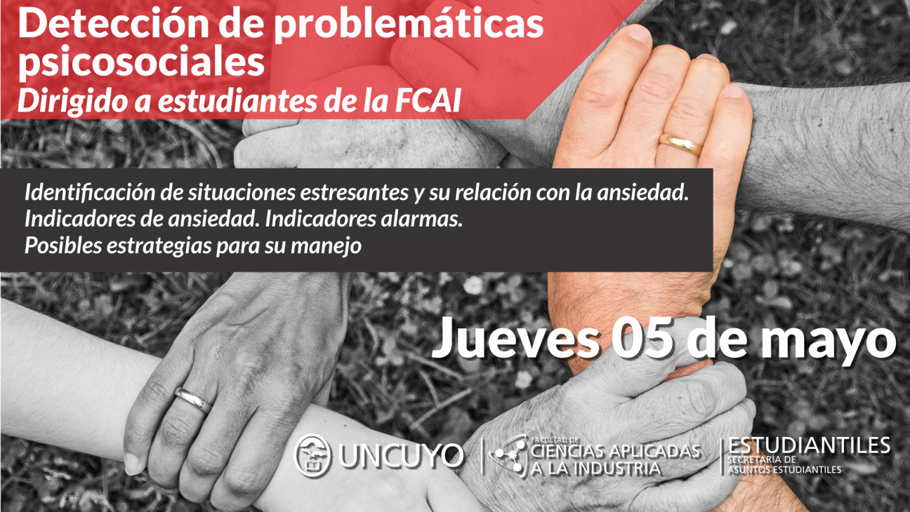 imagen Detección de problemáticas psicosociales dirigido a  estudiantes de la FCAI