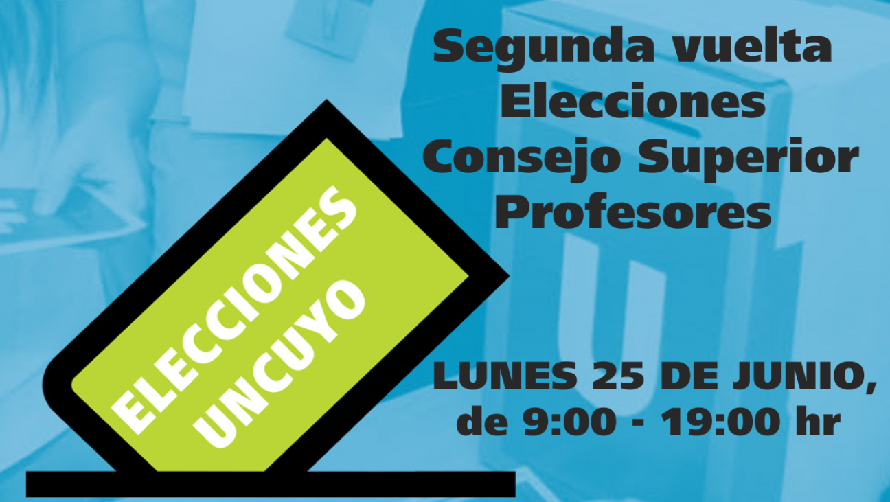 imagen Segunda vuelta Elecciones Consejero Superior Profesores