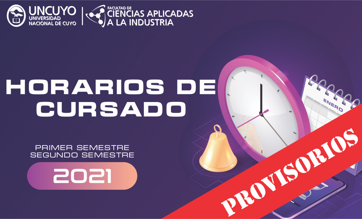 imagen Horarios de Cursado 2021